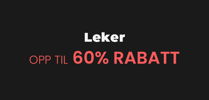 Leker - opp til 60% rabatt