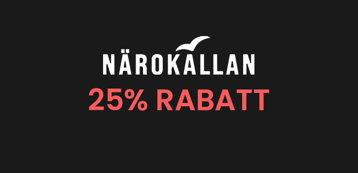 25% rabatt på alle produkter fra Närokällan!