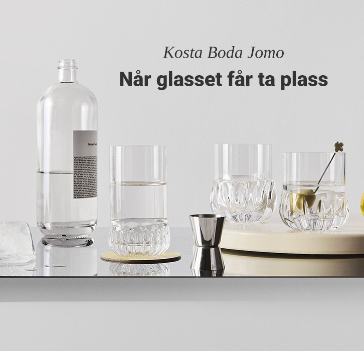 Kampanje på Kosta Boda Jomo glass!
