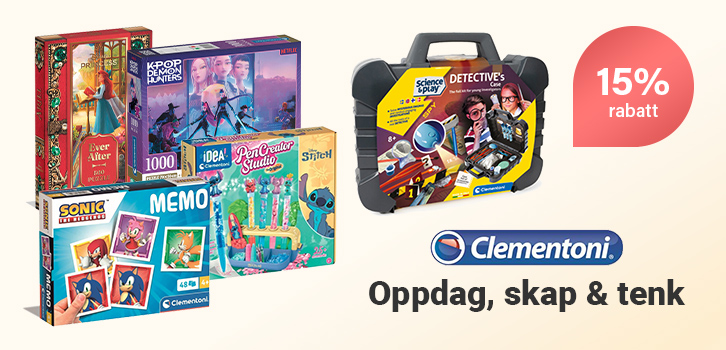 15 % på Clementoni – Lek & lær!