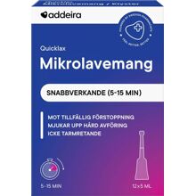 Addeira Quicklax Mikrolavemang 12 stk/pakke