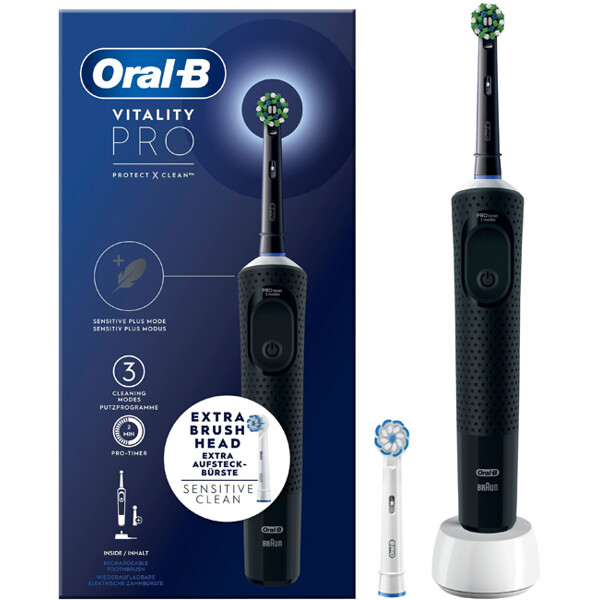 Oral-B Vitality Pro Black Extra Refill (Bilde 1 av 4)