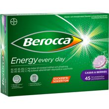 45 tabletter - Berocca Energy Cassis & Berries