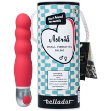 Belladot Astrid Small Vibrating Dildo Red