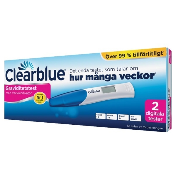 Clearblue Digital Gravtest med veckoindikator 2st