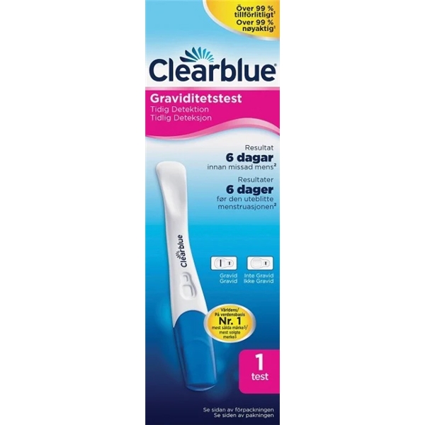 Clearblue Early Detection Graviditetstest (Bilde 1 av 2)