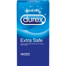 10 stk/pakke - Durex Kondom Extra Safe