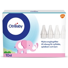 10 stk/pakke - Otri-Baby engångsfilter till nässug 10st