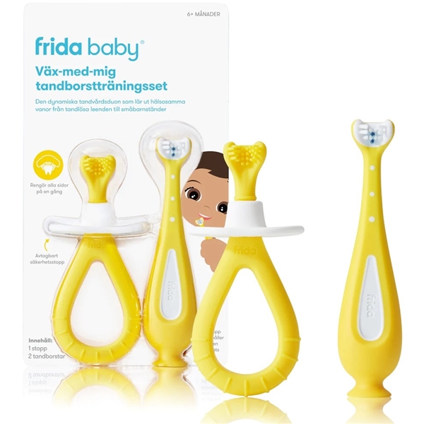 Frida Baby Väx-med-mig tandborstträningsset (Bilde 1 av 3)