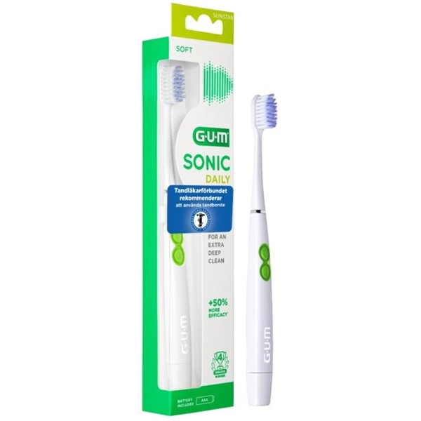 GUM ActiVital Sonic Toothbrush White (Bilde 1 av 2)