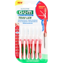 6 stk/pakke - GUM Travler Mellanrumsborste 0,8mm 6st/paket