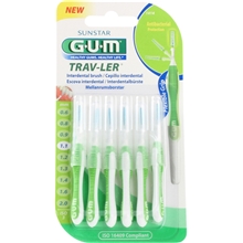 1 pack - GUM Travler Mellanrumsborste 1,1mm 6st/paket