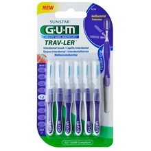 6 stk/pakke - GUM Travler Mellanrumsborste 1,2 mm 6st/paket