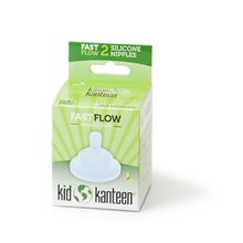 2 stk/pakke - Kid Kanteen Baby Nipple Fast Flow