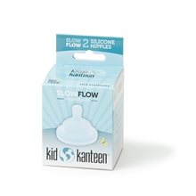 2 stk/pakke - Kid Kanteen Baby Nipple Slow Flow