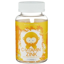 Monkids C-vitamin + Zink Barn Fruktsmak
