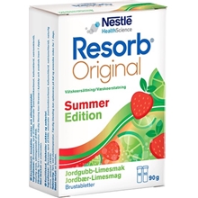 20 stk - Jordbær-lime - Resorb Original brustabletter
