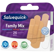 26 stk/pakke - Salvequick Family Mix