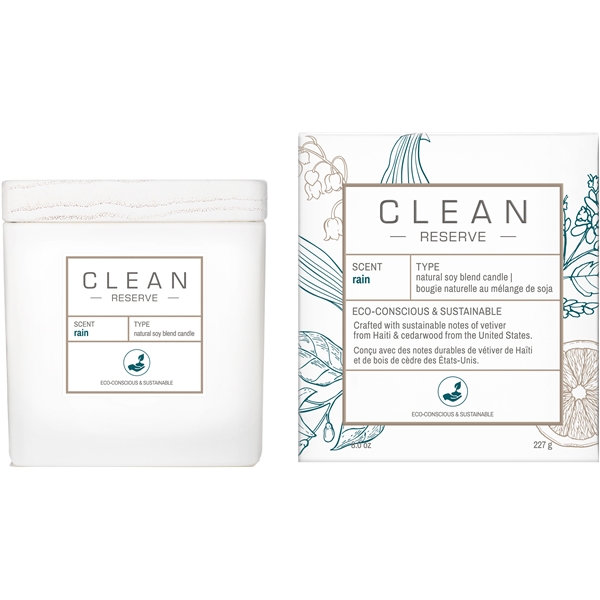 Clean Reserve Rain Scented Candle (Bilde 1 av 4)