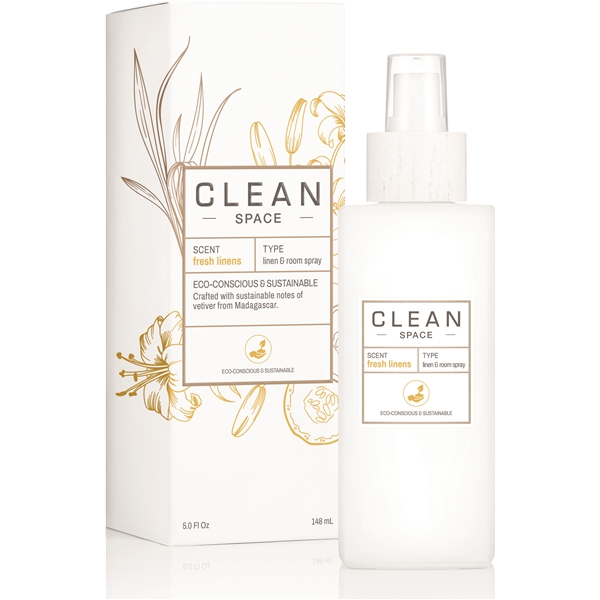 Clean Space Fresh Linens Room Spray (Bilde 3 av 3)