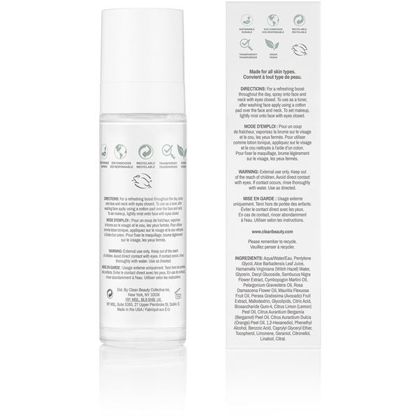 Clean Reserve Elderflower Face Mist (Bilde 2 av 4)