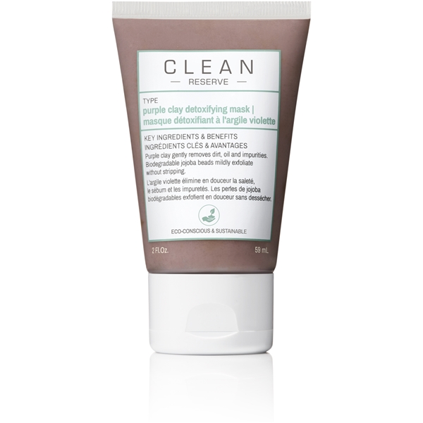 Clean Reserve Purple Clay Detoxifying Face Mask (Bilde 1 av 5)