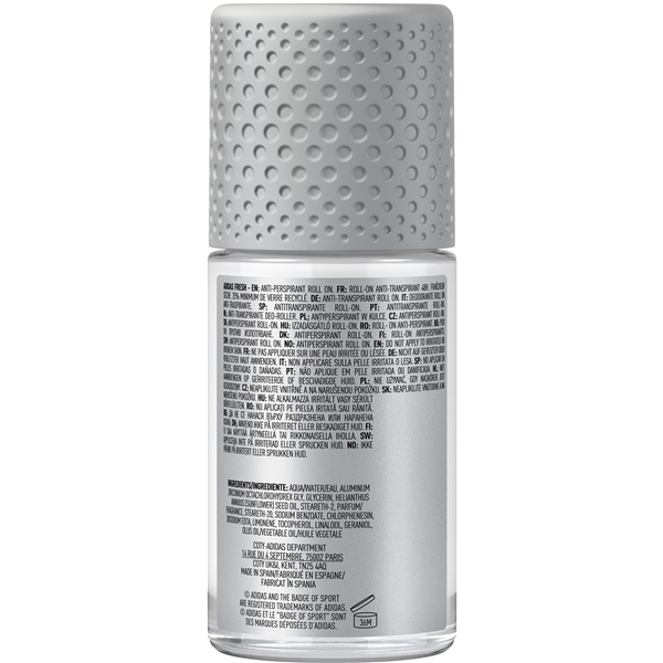 Adidas Fresh - 48H AntiPerspirant RollOn Deodorant (Bilde 2 av 4)