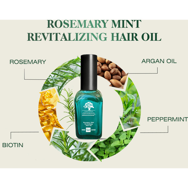 Arganmidas Rosemary Mint Revitalizing Hair Oil (Bilde 5 av 9)