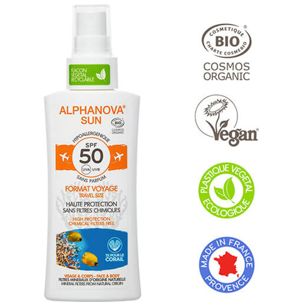 Alphanova Sun Spf 50 Sun Spray Travel Size (Bilde 1 av 2)