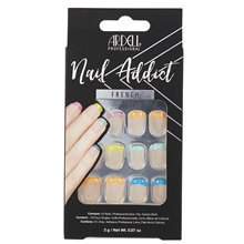 1 set - Rainbow - Ardell Nail Addict French