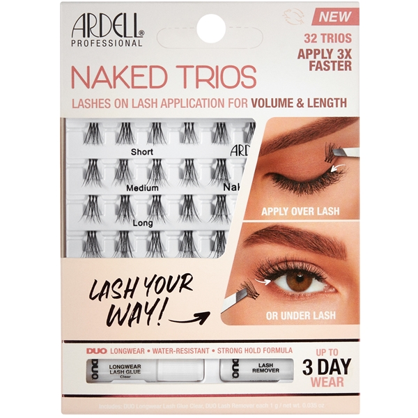 Ardell Naked Trios Lashes Kit (Bilde 1 av 3)