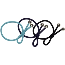 3 stk - Blue Hair Ties With Small Bow