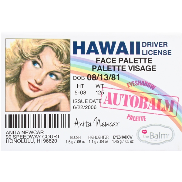 Autobalm Hawaii - Face Palette (Bilde 1 av 2)
