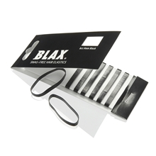 8 stk/pakke - Black - Blax Snag Free Hair Elastics