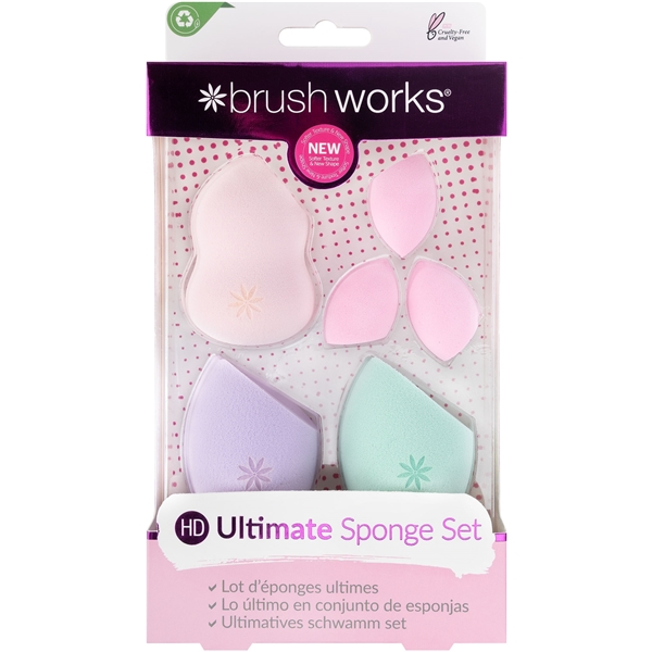 Brushworks HD Ultimate Complexion Sponge Set (Bilde 1 av 2)