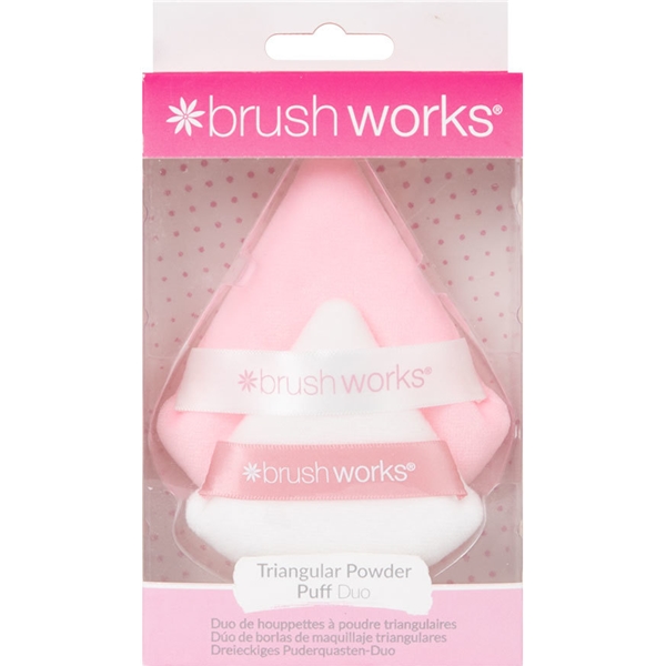 Brushworks Triangular Powder Puff Duo (Bilde 1 av 4)