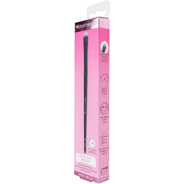 Brushworks No. 18 Flat Eye Brush (Bilde 2 av 9)