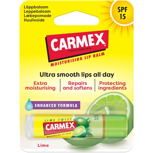 Carmex Lip Balm Lime Twist Stick SPF15 (Bilde 1 av 3)