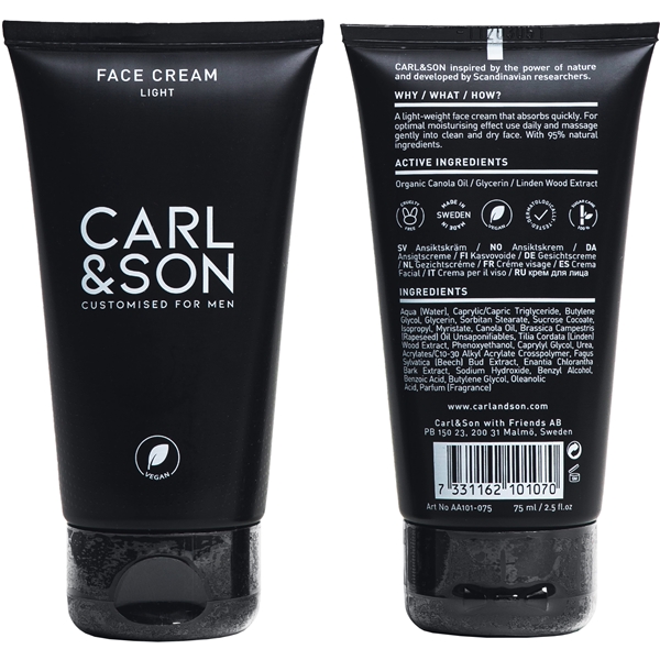 Carl&Son Face Cream Light (Bilde 2 av 2)