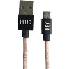 Design Letters Micro USB Cable 1 M Nude