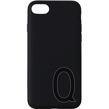 Q - Design Letters Personal Cover iPhone Black A-Z