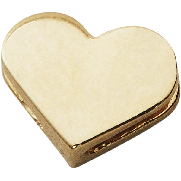 Design Letters Heart Charm Gold (Bilde 1 av 2)