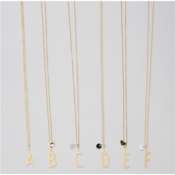 Design Letters Archetype Charm 16 mm Gold A-Z (Bilde 2 av 2)