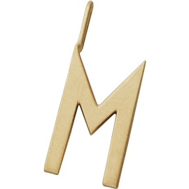 Design Letters Archetype Charm 16 mm Gold A-Z M