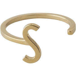 Design Letters Ring Gold A-Z S