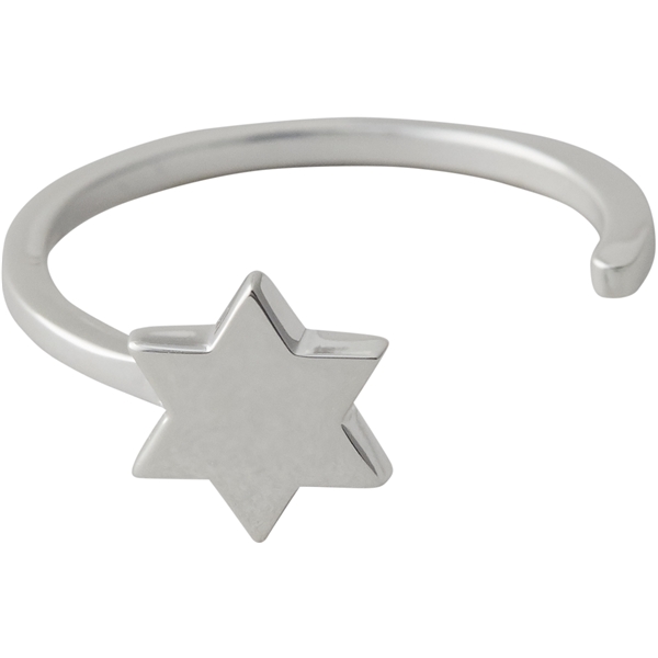 Design Letters Star Ring Silver (Bilde 1 av 2)