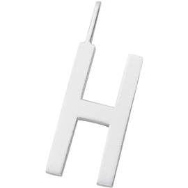 Design Letters Archetype Charm 16 mm Silver A-Z H