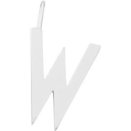 Design Letters Archetype Charm 16 mm Silver A-Z W