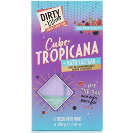 Dirty Works Cube Tropicana Fruity Bath Bomb Bar 200 gr