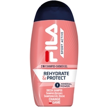 250 ml - FILA Rehydrate & Protect 2in1 Shampoo & Shower Gel